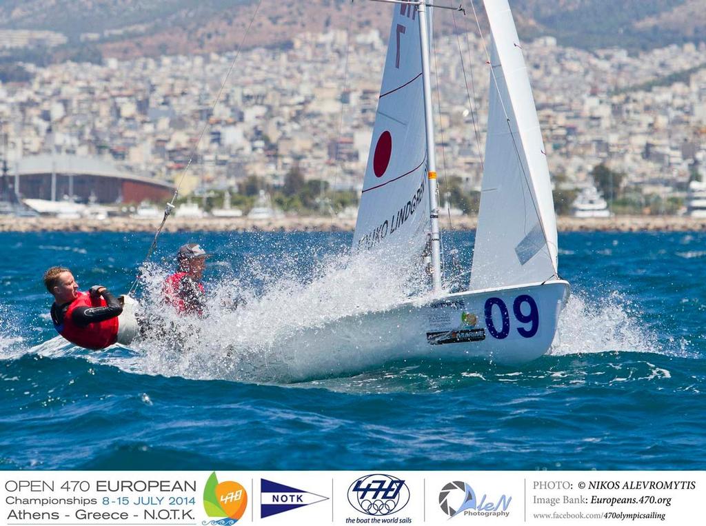 Onan Barreiros and Juan Curbelo (ESP-9) - 2014 470 European Championship © Nikos Alevromytis / Alen Photography http://www.alen.gr